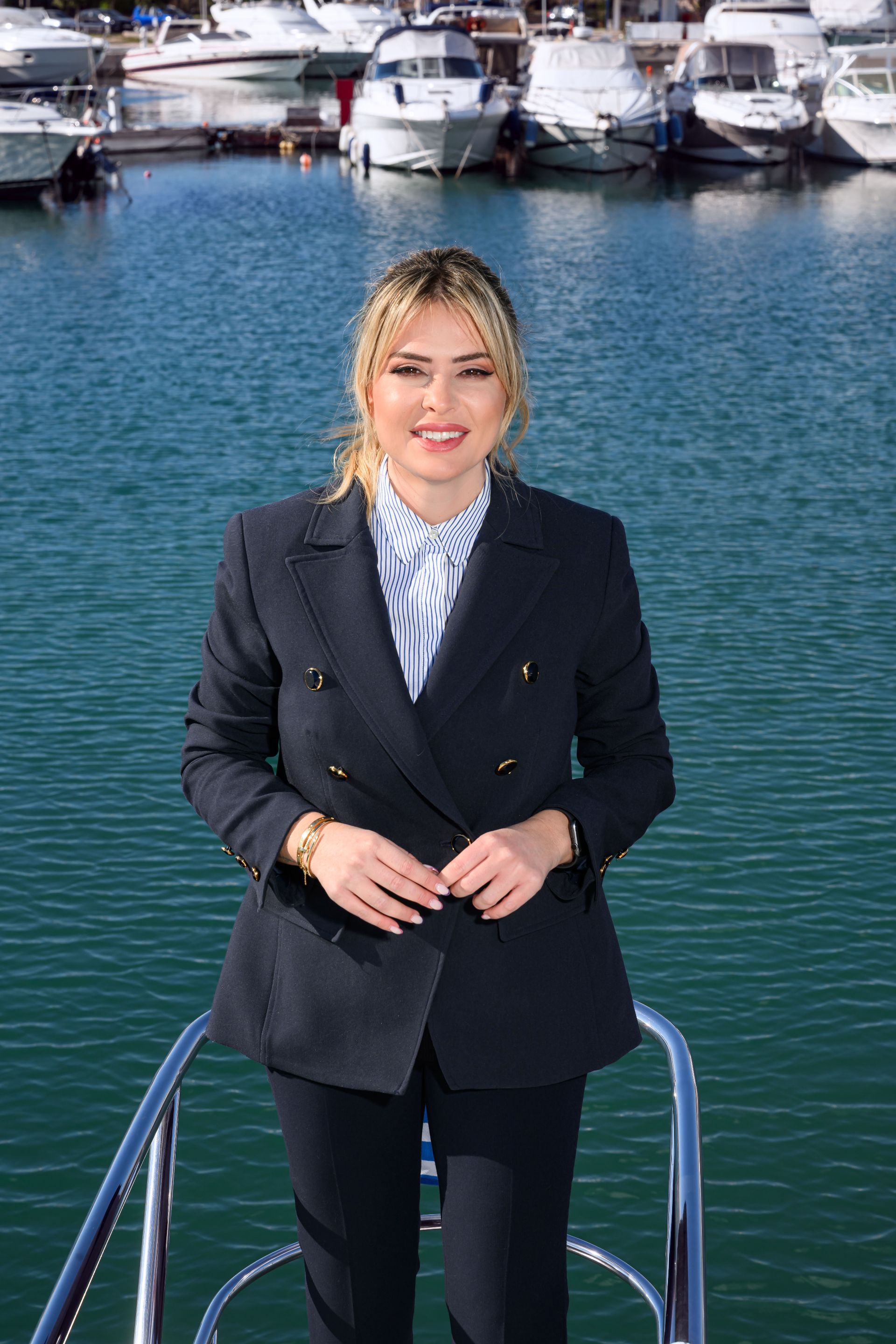 Olga–Artemis Politi beside the harbour
